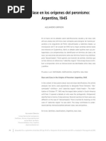 Raza y Origenes Del Peronismo PDF