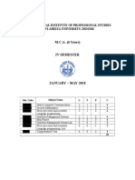 MCA IV Syllabus