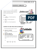 Fracciones Algebraicas