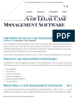 6 Benefits of Legal Case Management Software