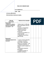 Fisa de Observare Curenta Tip