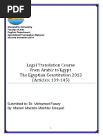 Legal Translation From Arabic To English