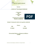 Unidad 3. Evaluacion Dentro de La Gestion Ambiental