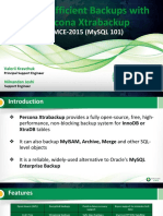 Highly Efficient Backups With Percona Xtrabackup