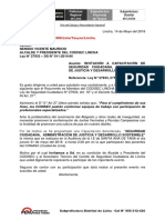 Plan de Capacitacion de Seguridad Ciudadana Distrito de Lincha Yauyos