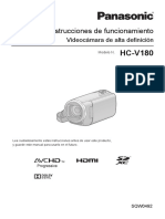 Manual Video Camara Panasonic Spa Hc-V180