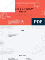 Arduino & E-Health/M-Health: Presented By: Hsin-Ru Wu & Kevin Freeman