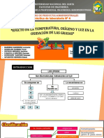 Efecto de La Temperatura, Oxigeno y Luz en La Oxidacion de Grasas