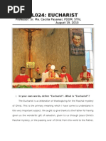 Padre Pio and The Eucharist