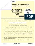 Prova 2º Dia Caderno 5 - Amarelo (Ampliada) - 1 Aplicação