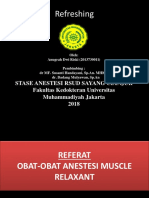 Refreshing Obat Muscle Relaxant Anestesi