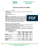 Ficha Tecnica Policloruro de Aluminio