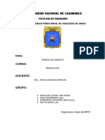 Trabajo de Gabinete Mineralogía Descriptiva