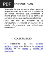 Individualismo, Colectivismo y Derechos Humanos