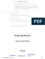 War and Peace by Leo Tolstoy