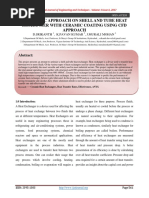 Schematic Approach On Shell and Tube Heat Exchanger With Ceramic Coating Using CFD Approach