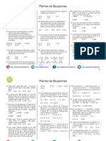 Planteo de Ecuaciones Problemas Propuestos PDF