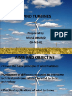 Wind Turbines: Prepared by Maaz Ahamd 09-ME-01