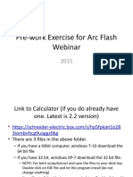 Exercise For Arc Flash Webinar Prework