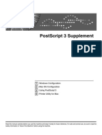 Postscript 3 Supplement: Windows Configuration Mac Os Configuration Using Postscript 3 Printer Utility For Mac