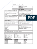 ESL Practicum Lesson Plan