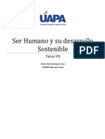 Tarea Vii de Ser Humano y Su Desarrollo Sostenible