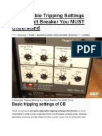 6 Adjustable Tripping Settings of A Circuit Breaker You MUST Understand