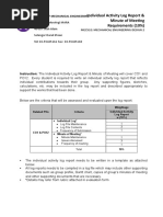 MEC532 - Individual Activity Log Book & MoM - Edited Halim Mar2018