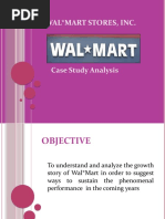 Wal Mart Stores, Inc.: Case Study Analysis