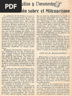 Straubinger, M. Juan - Discusion Sobre El Milenarismo PDF