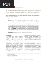 A Correção Da Mordida Cruzada Posterior Unilateral