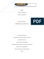 Introduccion A Los Estilos y Ritmos de Aprendizaje