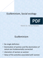 Ecofeminism, Social Ecology