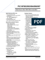 PIC16F882/883/884/886/887: 28/40/44-Pin Flash-Based, 8-Bit CMOS Microcontrollers
