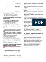 Exercícios Sujeito - Predicado e Preposição 7 º Ano