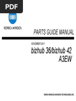 Parts Guide Manual: Bizhub 36/bizhub 42 A3Ew