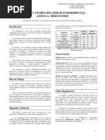 Análisis y Teoría Del Error Experimental A