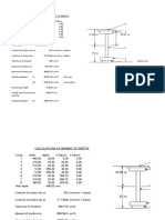 Calculations of Moment of Inertia Comp. Width Depth X-Datum Y-Datum