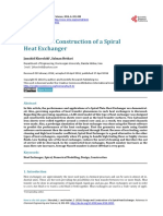 Design and Construction of A Spiral Heat Exchanger: Jamshid Khorshidi, Salman Heidari