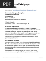 13 Semente Da Vida Igreja Evangélica Escatologia Aula 10