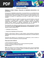 Evidencia 3 - Cuadro Sinóptico "Desarrollo de Habilidades Psicomotrices y Pensamiento"