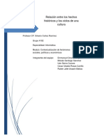 Relación Entre Los Hechos Históricos y Los Ciclos de Una Cultura