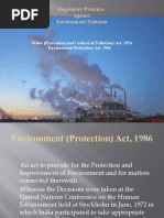 Regulatory Practices Against Environment Pollution