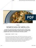 Romescada de Merluza - Recetas El Comidista EL PAÍS