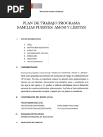 Plan de Trabajo Familia Fuertes