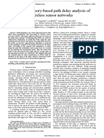 Queueing Theory-Based Path Delay Analysis of Wireless Sensor Networks