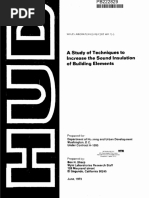 A Study of Techniques To Increase The Sound Insulation of Building Elements