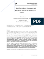 Languages of North East India: A Comparative and Contrastive Analysis On Some of The Phonological Features