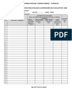 Ficha para Evaluar La Exposición Del Plan Lector