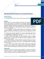 Managing Medical Exposure Through Education: Avadanei, Camelia Florescu Maria Gabriela